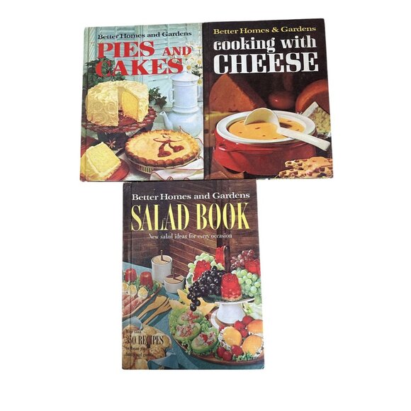 Vintage Cook Book Assortment Hardback Cooking Wi/Cheese Pies & Salad Book - Picture 1 of 11